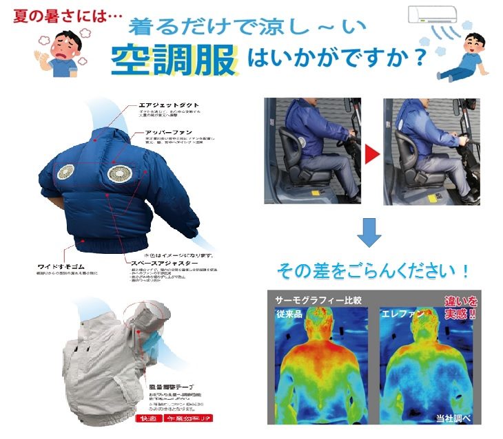 2020年版オペレーター向け空調服｜製品情報｜株式会社丸安商会